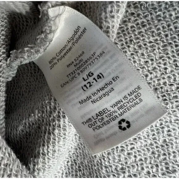 Green and Grey Camo Long Sleeve Crew Neck Sweater Size Large - Picture 9 of 10